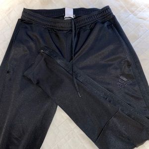 adidas black joggers